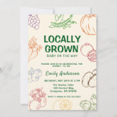Boerenmarkt Lokaal geteeld baby shower Kaart (Voorkant)