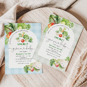 Boerenmarkt Lokaal geteeld baby shower Kaart