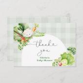 Boerenmarkt Lokaal geteeld Bedankt kaart (Voorkant / Achterkant)