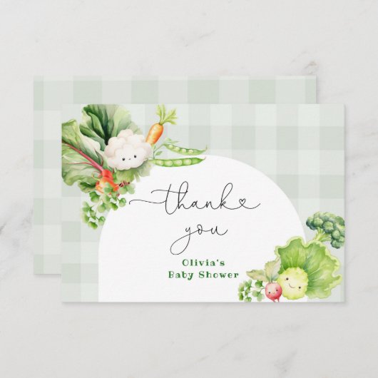 Boerenmarkt Lokaal geteeld Bedankt kaart (Voorkant / Achterkant)