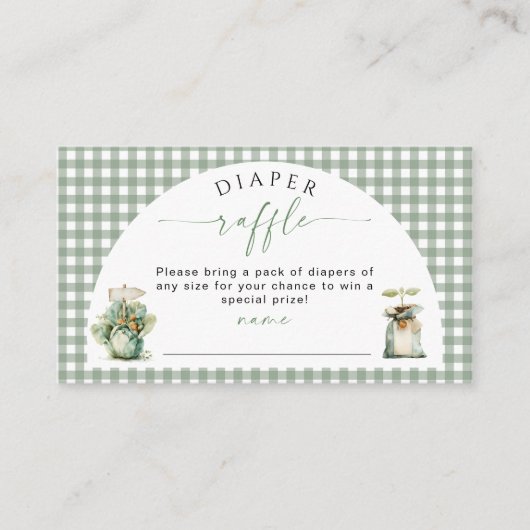 Boerenmarkt Luier Raffle Insert Verzoek Veg Informatiekaartje (Voorkant)