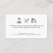 Boerenmarkt | Mais | Hout Visitekaartje (Achterkant)