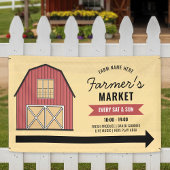 Boerenmarkt Moderne Boerderij Marketing Banner