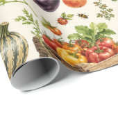 Boerenmarkt Moestuin Inpakpapier (Rol Hoek)