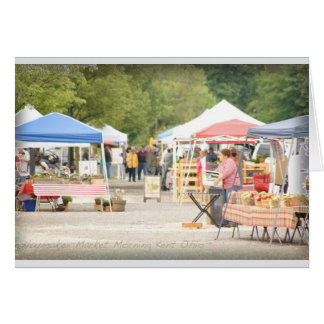 Boerenmarkt ochtend wenskaart