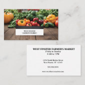 Boerenmarkt of CSA-foto Visitekaartje (Voorkant / Achterkant)