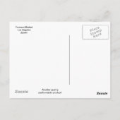 Boerenmarkt, oude auto's, Vintage van Los Angeles Briefkaart (Achterkant)