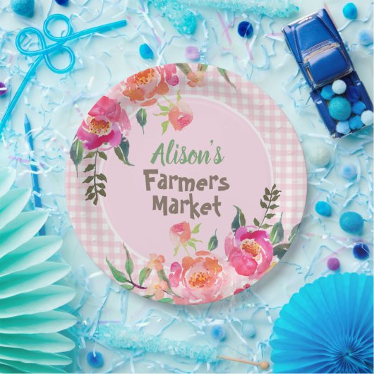 boerenmarkt papieren bordje (Feest)