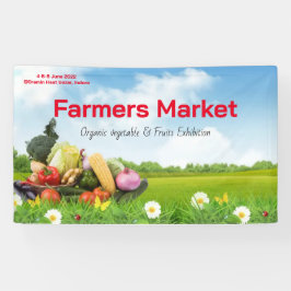 Boerenmarkt producten waterverf verse boerderij kl spandoek