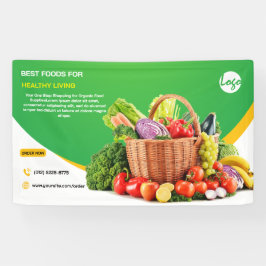 Boerenmarkt producten waterverf verse boerderij kl spandoek