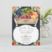 Boerenmarkt stand lokaal geteeld Baby shower Kaart (Staand voorkant)