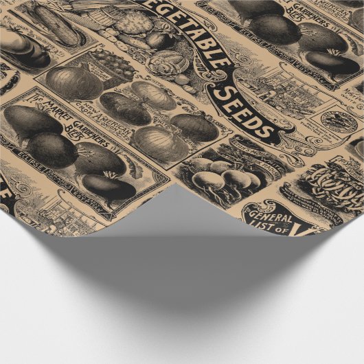  boerenmarkt Vegetable Garden Pattern Cadeaupapier (Hoek)