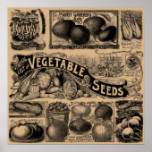 boerenmarkt Vegetable Garden Poster (Voorkant)