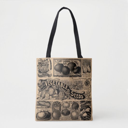 boerenmarkt Vegetable Garden Tote Bag (Voorkant)