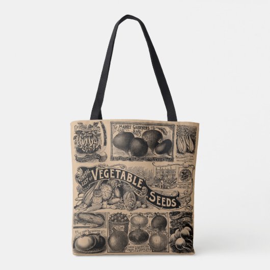 boerenmarkt Vegetable Garden Tote Bag (Achterkant)