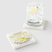 Boerenmarkt verse limonade stenen onderzetter (Zijkant)