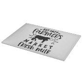 Boerenmarkt verse melk snijplank (Hoek)