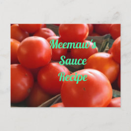 boerenmarkt voor tomaten briefkaart