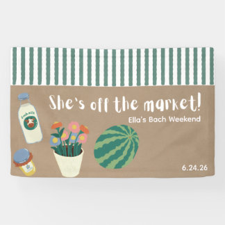Boerenmarkt vrijgezellenfeest custom banner