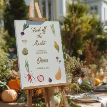 Boerenmarkt Whimsical Bruiloft Feest Welkom