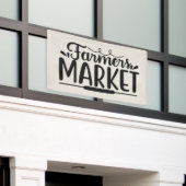 Boerenmarkt woordkunst spandoek (Buitenkant Gebouw)