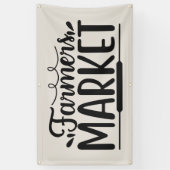 Boerenmarkt woordkunst spandoek (Verticaal)