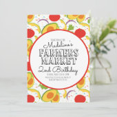 Boerenmarkt Wortels Groenten Patroon Kaart (Staand voorkant)