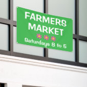 boerenmarktbanner spandoek (Buitenkant Gebouw)