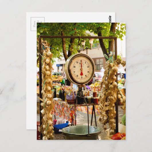 boerenmarktschaal briefkaart (Voorkant / Achterkant)