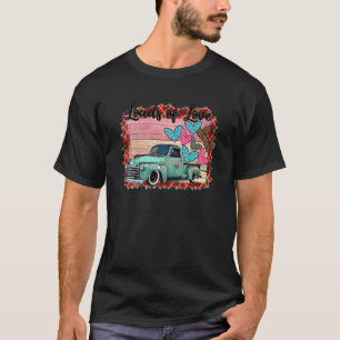Boerenmeisje Cowgirl Valentijnsdag Ladingen Liefde T-shirt