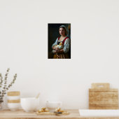 Boerenmeisje Poster (Keuken)