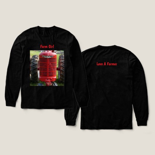 Boerenmeisje Tri-Blend Shirt (Voorkant /achterkant)
