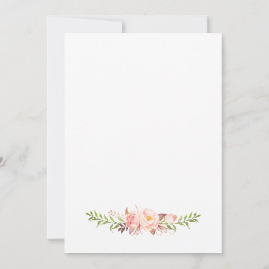 Boerenpeon floral kaart (Achterkant)