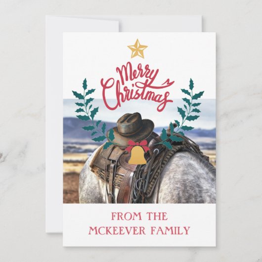 Boerenranch Kerstkaart (Voorkant)