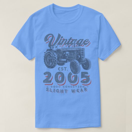 boerentractor 2005 17e geboorte t-shirt (Design voorkant)
