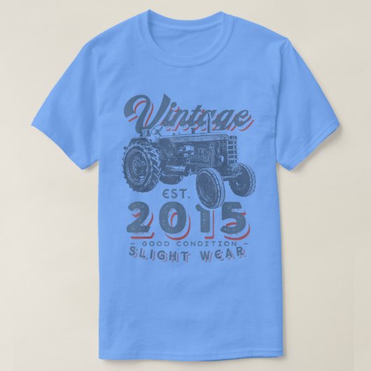 boerentractor 2015 7e geboorte t-shirt (Design voorkant)