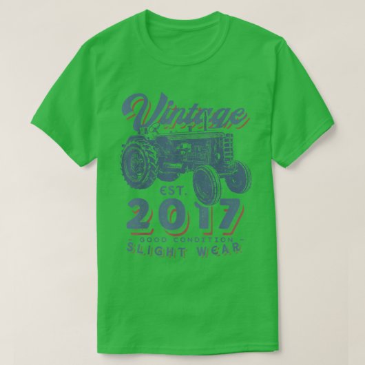 boerentractor 2017 5e geboorte t-shirt (Design voorkant)