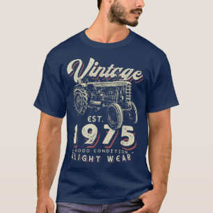 boerentractor opgericht in 1975 47th Birth T-shirt