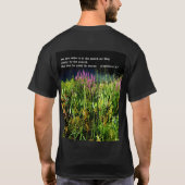 Boerentuin met 1 Korintiërs 3:7 T-shirt (Achterkant)