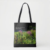 Boerentuin met 1 Korintiërs 3:7 Tote Bag (Voorkant)