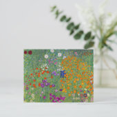 Boerentuin, Olie Schilderij, Gustav Klimt Briefkaart (Staand voorkant)