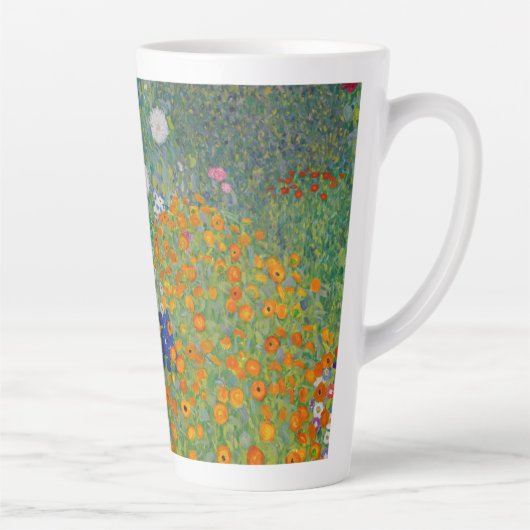 Boerentuin, Olie Schilderij, Gustav Klimt Latte Mok (Rechts)