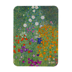 Boerentuin, Olie Schilderij, Gustav Klimt Magneet