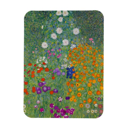 Boerentuin, Olie Schilderij, Gustav Klimt Magneet (Verticaal)