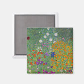 Boerentuin, Olie Schilderij, Gustav Klimt Magneet (Voorkant / Achterkant)