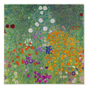 Boerentuin, Olieverfschilderij, Gustav Klimt Foto Afdruk