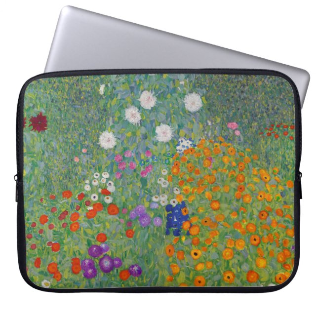 Boerentuin, Olieverfschilderij, Gustav Klimt Laptop Sleeve (Voorkant)