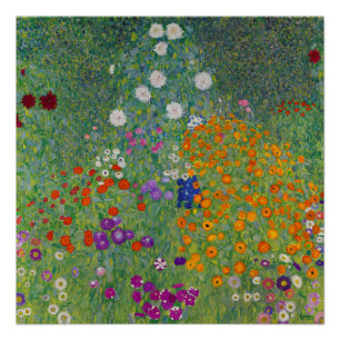 Boerentuin, Olieverfschilderij, Gustav Klimt Perfect Poster