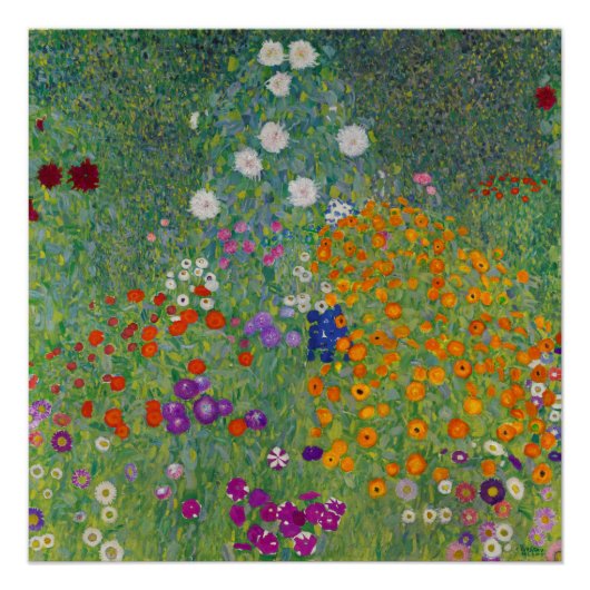 Boerentuin, Olieverfschilderij, Gustav Klimt Perfect Poster (Voorkant)