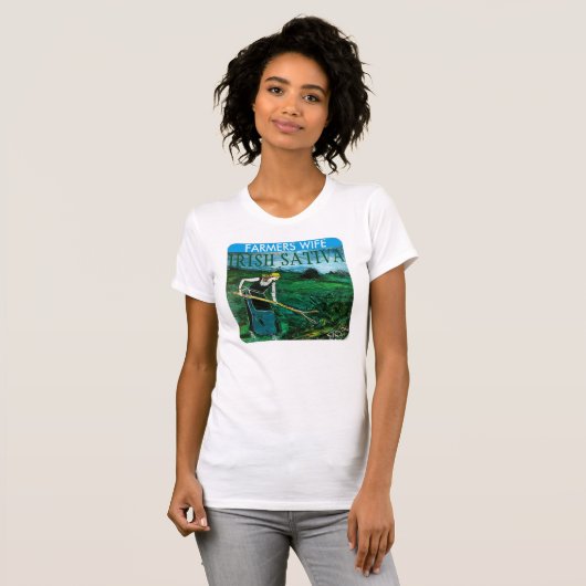 BOERENVROUW IERSE SATIVA T-SHIRT (Voorkant volledig)